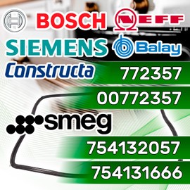 Rubber Oven Seal Universal 440 x 360 mm with Original Code 00772357 for Bosch 754132057 for Smeg ONIX TECH