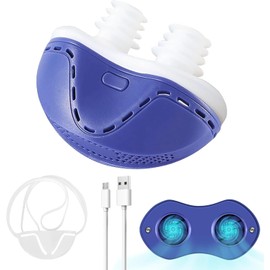 Anti Snoring Device - Mini Sleep Apnea Devices - Variable Anti Snoring Aid - Upgraded Stop Snoring Solution - Suitable for All Nose Shapes - Blue