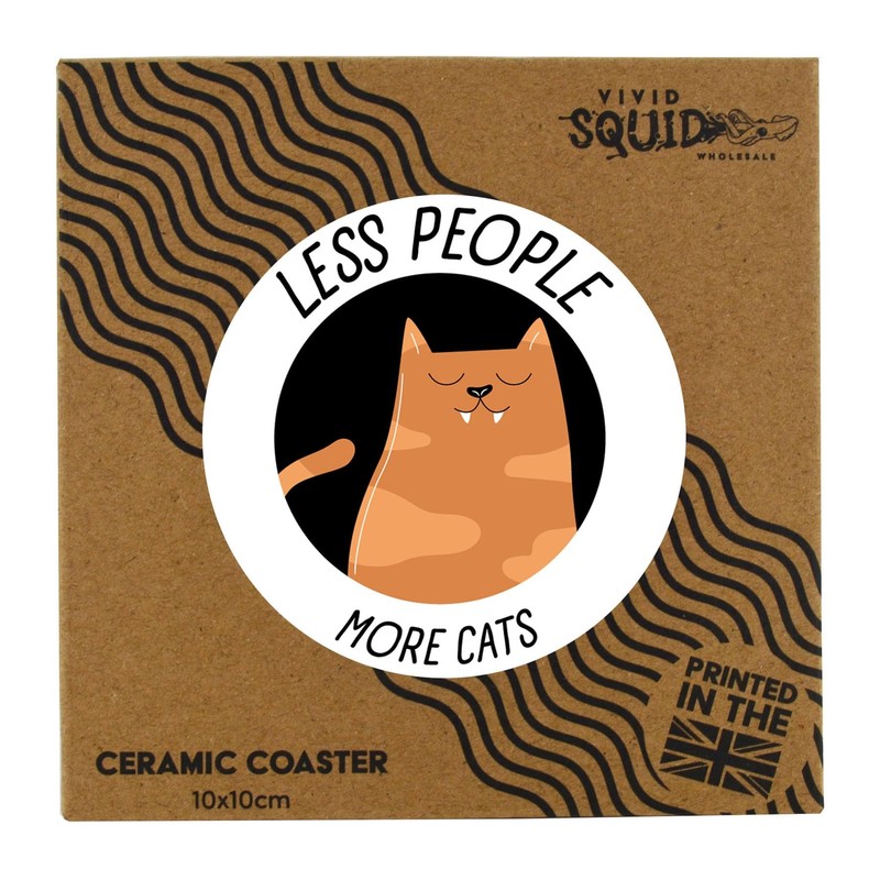 Less People More Cats Sarcastic Humour Secret Santa Novelty Gift