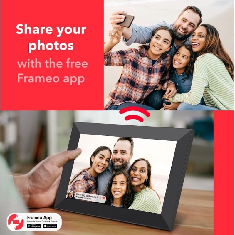 FRAMEO Digital Picture Frame - 14.1" WiFi Photo Frame |