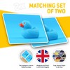 Rectangle Stickers(Set of 2) 7.5cm - Blue Toy Duckling Bath