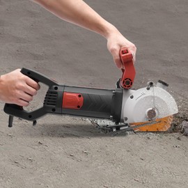 Molding Slotting Machine, 4800w Electric Concrete Groove Cutting Machine with 5 Pieces Saw Blades，Adjustable Slotting Wall Slotting Tool for Brick Granite Marble Concrete