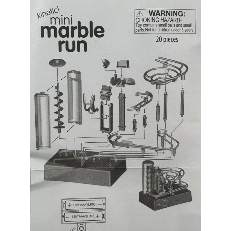 The Toy Network MINI 4" Marble Run Maze STEM Construction