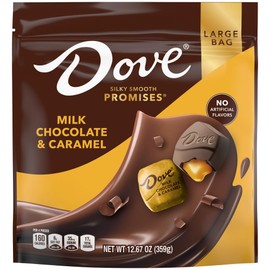 DOVE PROMISES Milk Chocolate & Caramel Candy, 12.67 Oz Large Bag