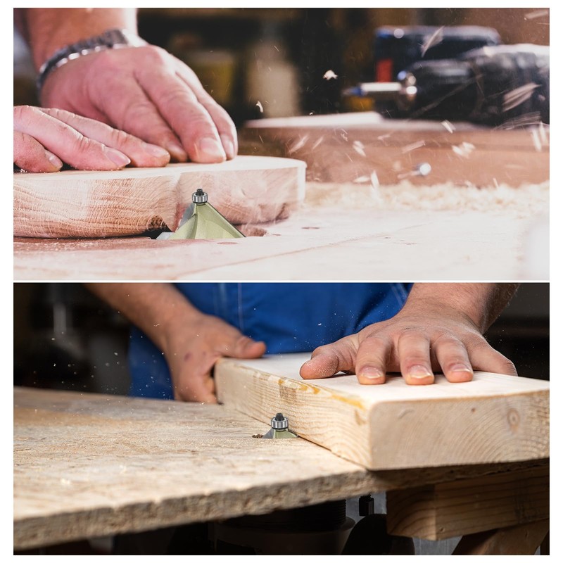 sourcing map 45 Degree Chamfer Router Bit 1/2 Inch Shank