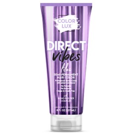 Color Lux Direct Vibes Semi-Permanent Hair Color, Lilac, Vibrant & Long-Lasting Shade, Ammonia-Free, Vegan, Sulfate-Free, Paraben-Free, 8 fl oz