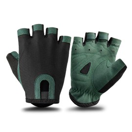 Fingerless Gloves Anti Slip Shock Absorbing Half Finger Gloves for Outdoor Bike Riding Hiking
