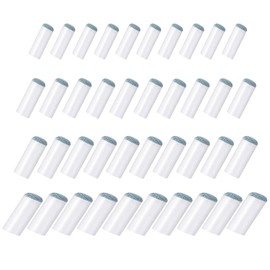 DGQ 40pcs Assorted Slip On Pool Cue Tips Billiard Cue Tips Slip-On Cue Tip Replacement 4 Sizes