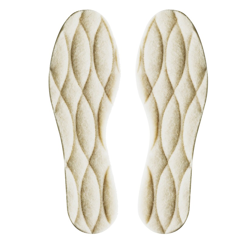 Bergal Thermo Children's Winter Insoles Made of Virgin Wool, gray