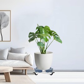 CASIMR Plant Stand with Wheels, Adjustable 15-20" Heavy Duty Plant Caddy with Casters, Indoor Outdoor Large Potted Planter Cart Dolly, Rolling Plant Stand for Flower Pot, 440lb Capacity