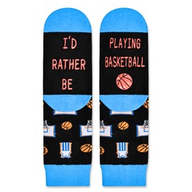 HAPPYPOP Basketball Gifts For Boys Girls Who Love Basketball, Gifts For Basketball Lovers Players, Funny Basketball Socks Kids Boys Girls