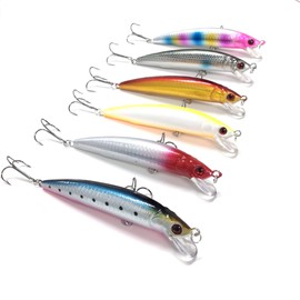 【Orurudo Fishing Tackle】 Lure Set 6 pieces 4.5 inches 0.63 lbs Minnow A Special II for Sea Bass, Flounder, Panfish, Black Bass Special Package qb100106a01n0