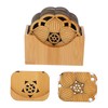 MAGICLULU 6pc Bamboo Lotus Coasters Heat Resistant Drink Coasters Holder