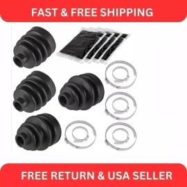 Caltric 2 Front Inner Outer Axle CV Boot Kit for Honda TRX400FA TRX400FGA Rancher 04-07