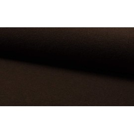 Luxury 100% Boiled Wool Fabric - Brown