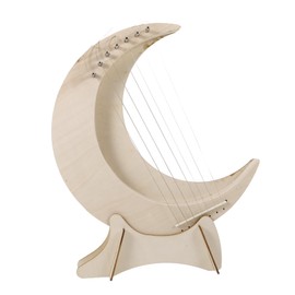 ifundom 1 Set Harp Lyre Instrument Musical Instrument for Beginners 's Harp Child Musical Instrument Traditional Musical Instrument Beginners Musical Instrument Wood Beige