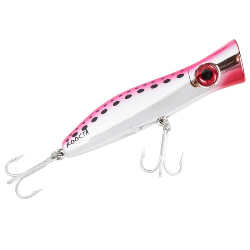 Halco Roosta Popper 105mm White Redhead