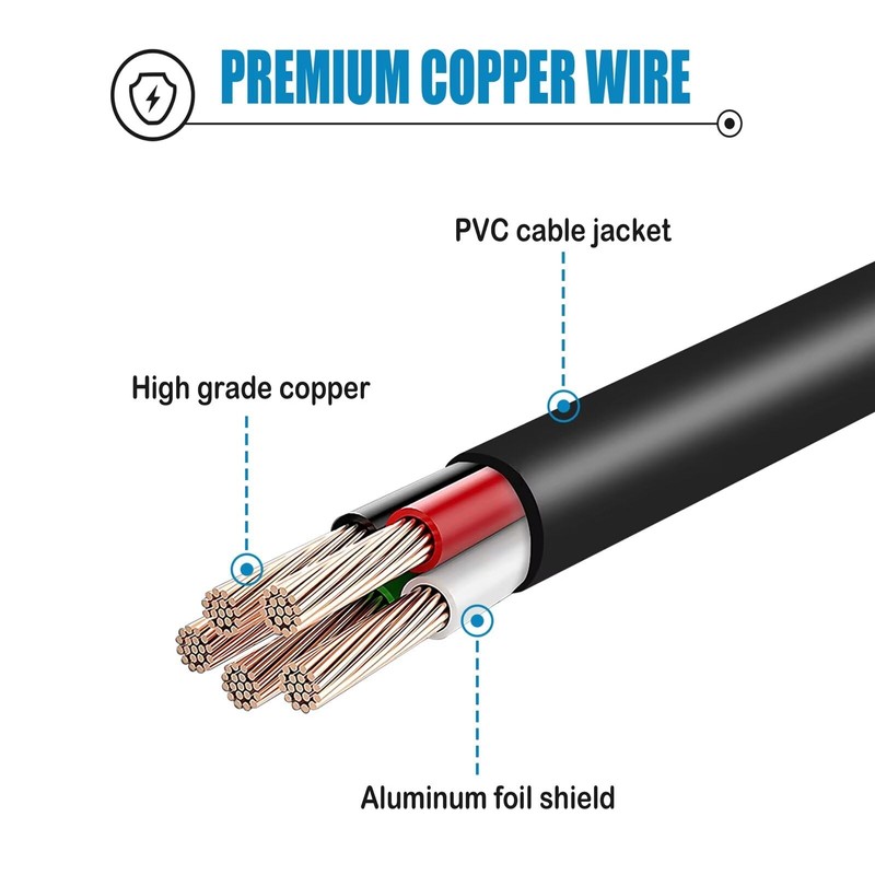 BOHELV123 5ft AC Power Cord Lead Compatible with VIPERTEK VTS-T03