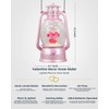 Musical Snow Globes,Lighted with 6H Timer Glitter Pink Valentine's Gifts