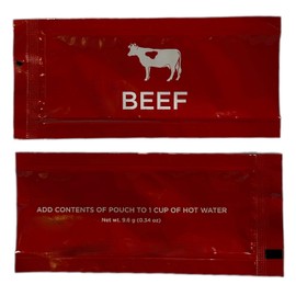 Savory Choice Reduced Sodium Beef Broth Concentrate, 20 Stick Pack (9.6g Each) Bundle with Habanerofire Pan and Skillet Scraper