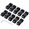 EVIL ENERGY Hose Separator Clamp,Fuel Line Mounting Clamp Aluminum Black