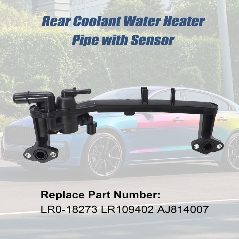 FZJDSD Rear Coolant Water Heater Pipe with Sensor Compatible with