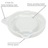 EIKS Ceramic Ginger Grater for Grinding Wasabi Fruits Vegetables Ginger