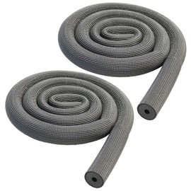 URBEST Pipe Insulation Tubing 1" x 3/8" Heat Preservation Insulated 6-Foot Length Handle Grips 2PCS (All-Black 9x10)