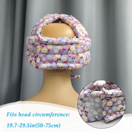 XCSJ Soft Protective Helmet for Elderly, Adjustable Elderly Protective Hat, Breathable, Comfortable Protective Helmet for Head Protection, Seniors, Anti-Fall Head Protection, Suitable for Head