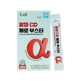 EnB 알파CD 제로 부스터 알파 시클로덱스트린 14스틱 시디 사이클로 덱스트린 기름진식사할때 난소화성말토 EnB Alpha CD Zero Booster Alpha Cyclodextrin 14 Sticks Sid Cyclodextrin Indigestible Maltodextrin for Fatty Meals