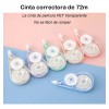 Cinta Correctora Instantáneo Set 6pzas De 12m X 6mm X