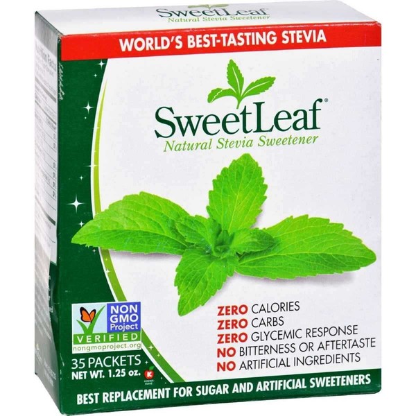 Sweet Leaf Stevia Sweetener Zero Calorie (35 Packets)