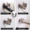 LIKERAINY Stainless Steel Round Tube Bracket for Cupboard Rail 25