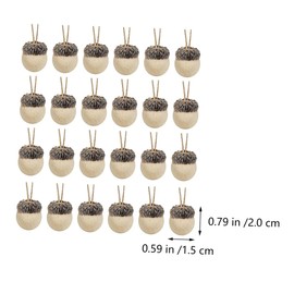 SAFIGLE 24pcs Christmas Felt Acorn Ornaments Adorable Xmas Tree Pendants for Festive Party Decoration for Home Decor Create Joyful Christmas Scene