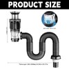 Sink Drain Fitting Kit, Drain Kitchen Sink Kit, Drain Hose