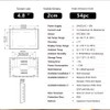 Heat Pump Room Thermostat Temperature Controller 4.8 Inch Color LCD