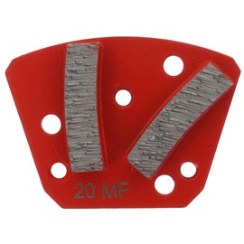 PRODIAMANT Diamond grinding segment for floor sanders, binding for medium-hard materials, 3 x M8 for screwing on the carrier plate.