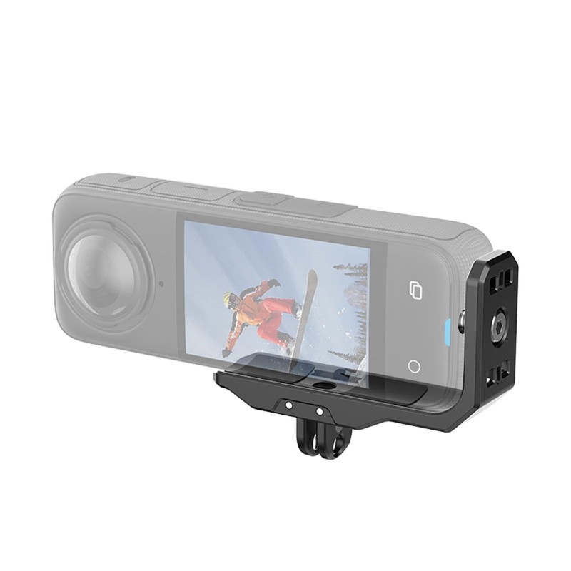 Quick-Release Tripod L-Bracket for Insta360 X4 Action Camera with Horizontal/Vertical