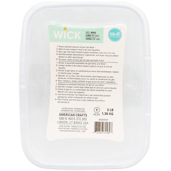 We R Memory Keepers Gel Wax 3LB, Multi