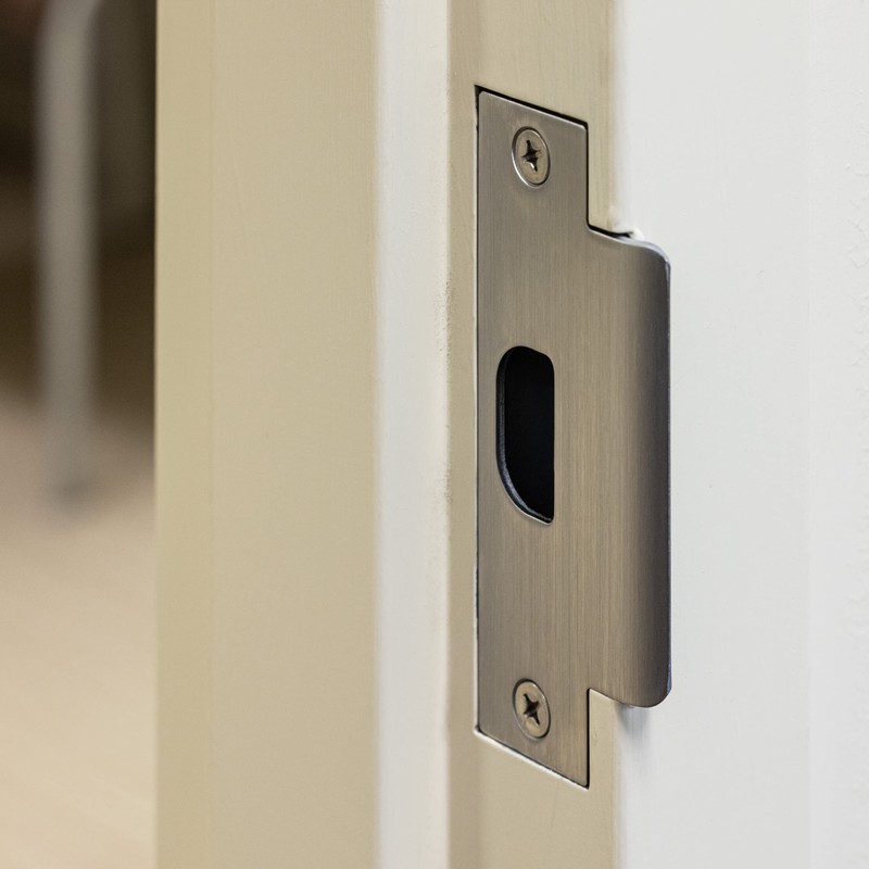 Master Lock Keyed Entry Door Lock, Brushed Chrome Finish Commercial