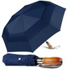 Lejorain Large Compact Golf Umbrella - 54inch Oversized Auto Open