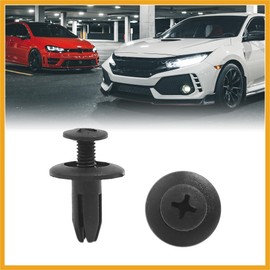 Partuto 20PCS Black Car Trim Door Panel Retainer Clips Rivet Fastener 6mm Replacement