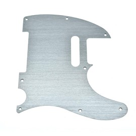 KAISH 8 Hole Metal Aluminum Anodized Tele Style Pickguard TL Pick Guard Scratch Plate for USA/Mexico Telecaster Silver