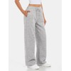 AFFOLE Womens Sweatpants Fall Clothes Grey Sweatpants Wide Straight Leg
