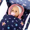 Toy Baby Crib for Dolls, Travel-Friendly Doll Bed for Baby