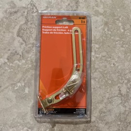 Hillman Hardware Essentials 851585 Friction Assisted Lid Support-Left Side Brass