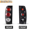 Wolfx Tail Lights Clear for 1998-04 Nissan Frontier Pickup Rear