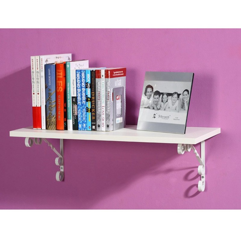 KKlewu Set of 4 Iron Brackets Shelf Brackets Shelf L