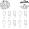 White Plastic Curtain Hooks for Door Curtain,Window Curtain,Curtain Header Tape