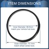 INFINAUTO Hub Centering Rings 66.5mm ID 73.1mm OD Car Wheel
